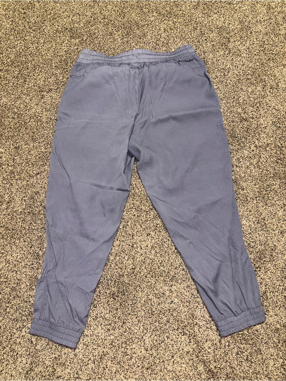 Columbia Omni Shield Hiking Joggers Active Travel Track Pants Gray Blue - Picture 2 of 7